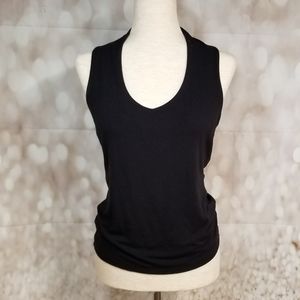 Etcetera black sleeveless layering tee size small